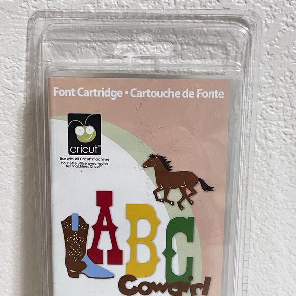 Cricut Font Cartridge Old West ABC Cowgirl UP! Cowboy Western New Sealed 291549 - Picture 2 of 9